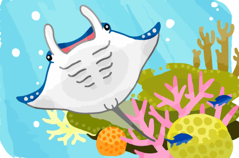 海洋散骨プラン IMAGE04(マンタプラン イメージイラスト)