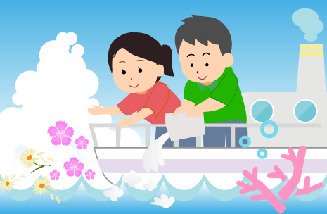 海洋散骨プラン IMAGE03(サンゴプラン イメージイラスト)